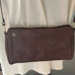 Vintage Ganson Brown leather‎ Crossbody Bag New